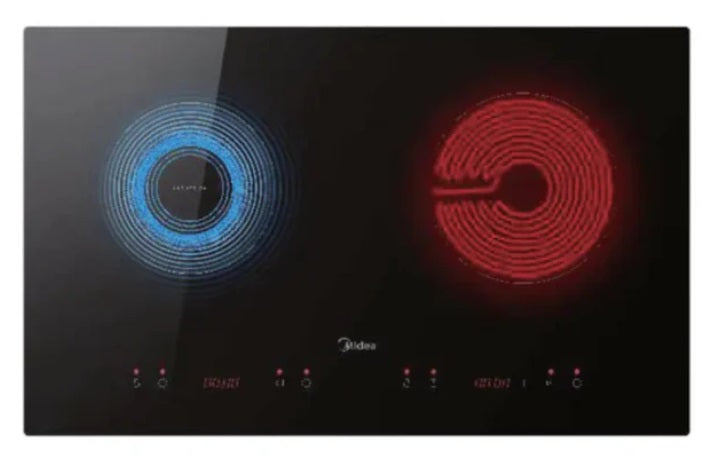 Midea MBI-90M79BK / MBI-90M79SK Chimney Hood + MBI-IHT261 Ceramic Built-in Induction Hob