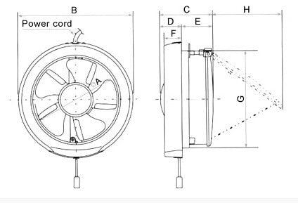 KDK 15WUD Ventilating Fan Industrial