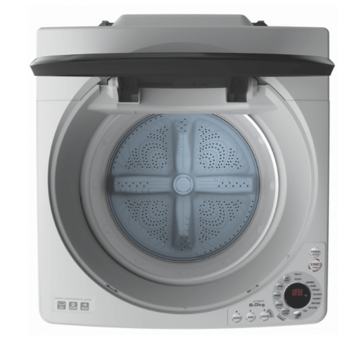 Sharp ES-W80EW-H Full Auto Washing Machine  8 KG - Light Grey