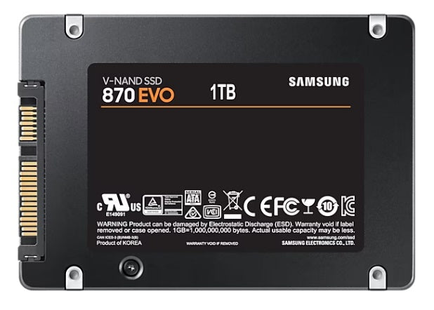 Samsung MZ-77E1T0BW 870 EVO SATA III 6.35cm (2.5") SSD 1TB