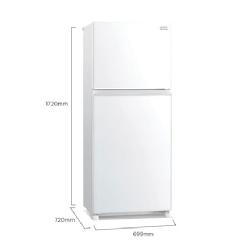 Mitsubishi Electric MR-FX47EX-GWH-P/GBK-P 378L 2-Door Fridge