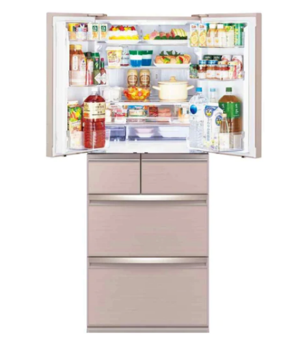 Mitsubishi MR-WX60F-GF-P/GBR-P/GWH-P 628L 6 Door Fridge ( 3 Ticks)