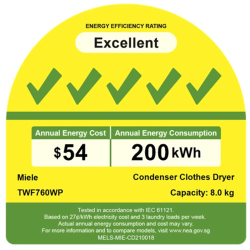 Miele TWF 760 WP Heat Pump Dryer-8kg