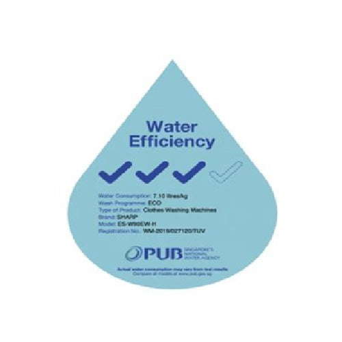 Sharp ESW90EWH 9kg No - Holes Tub Top Load Washer