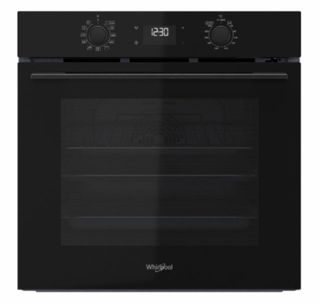 Whirlpool WCO9FTS 90cm Compact Hood + WSB2360BFP 60cm Built-in Induction Hob + W4 OMK58RU1BA 60cm W COLLECTION Multifunction Oven with Flexi Cleaning