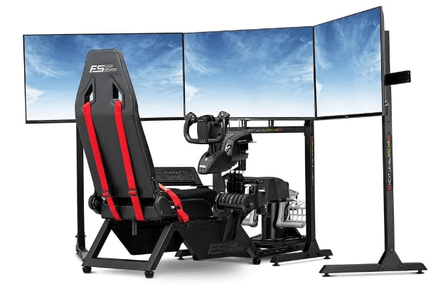 Next Level Racing NLR-S018 Flight Simulator, for Flight Only, Compatible with Major Controller Manufacturers, Keyboard Plate Included