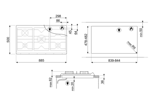 KSET9XE2 + SE97GXBE5 Hood & Hob Bundle