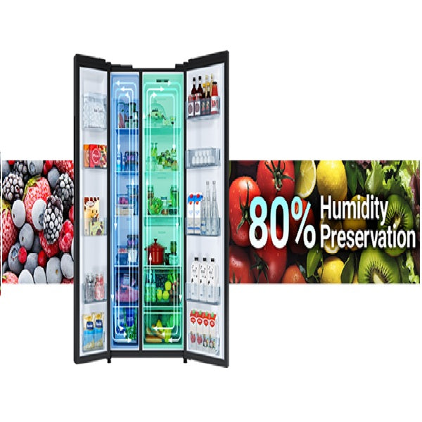 Hitachi HRSN9713ESGBKSG / HRSN9713ESGSSG 656L Side By Side Refrigerator