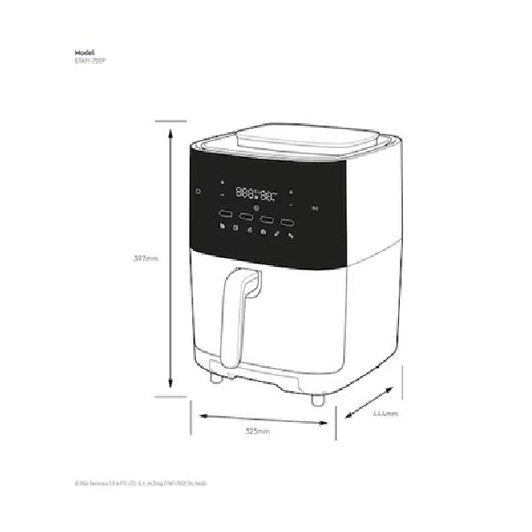 Electrolux E7AF1-700P 6.9L UltimateTaste 700 Air Fryer