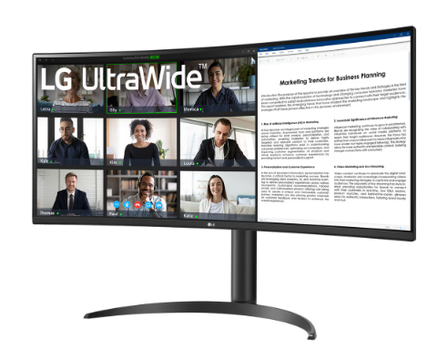 LG 34WR55QC-B Curved UltraWide™ 34" QHD Monitor with USB Type-C™