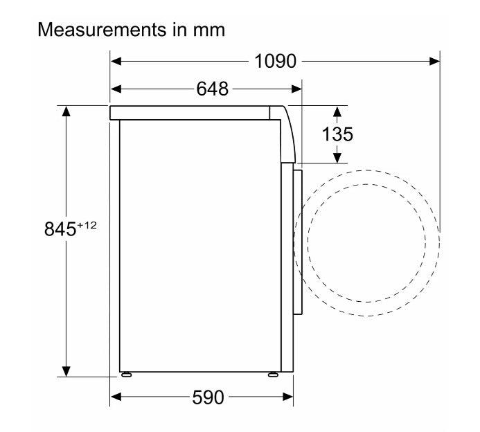 Bosch WGB254A0SG Series 8 Washing machine, front loader 10 kg 1400 rpm
