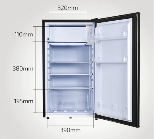 PowerPac PPF105 BK/G Bar Fridge 105L