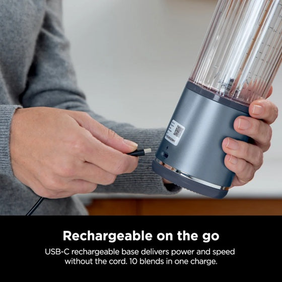 Ninja BC151SMBK/SMNV/SMCR Blast Portable 530ml USB‑C Blender