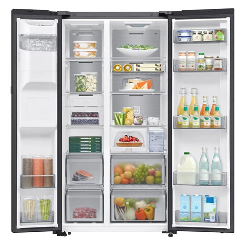 Samsung RS80F65J3BSS 634L Side-by-Side Fridge With Dispenser