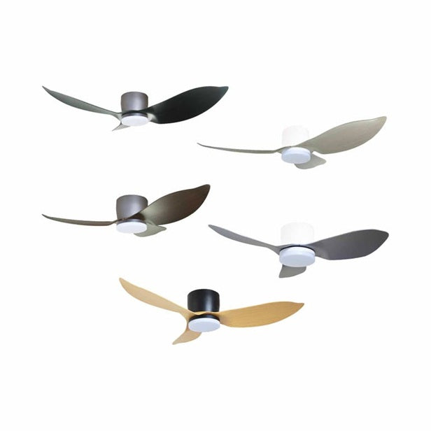 Mistral Solar46-GY/WD Ceiling Fan-46", Huggger, 24W LED Grey/Wood