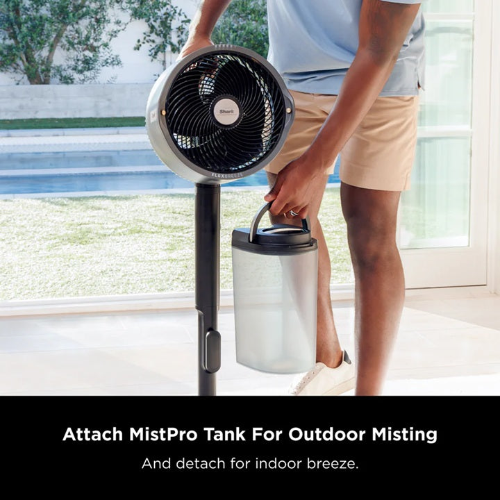 Ninja FA300SM/FA300SMWH Shark FlexBreeze™ Pro Mist Indoor & Outdoor Fan With Water Tank -