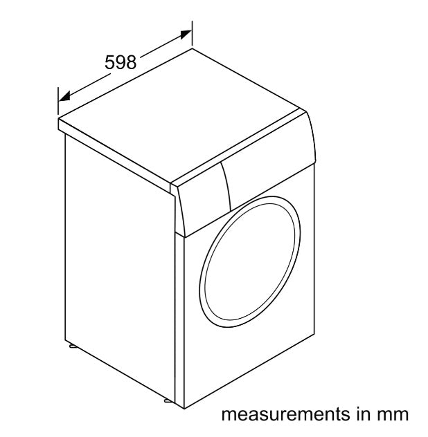 Bosch WGB254A0SG Series 8 Washing machine, front loader 10 kg 1400 rpm