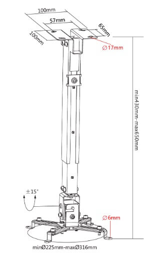 Titan SGB610 Projector Mount