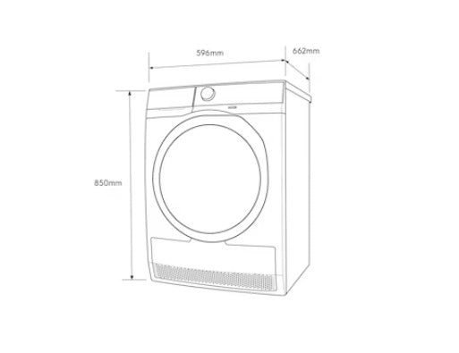 Electrolux EDH803J5WC 8kg Ultimate Care 500 Heat Pump Dryer