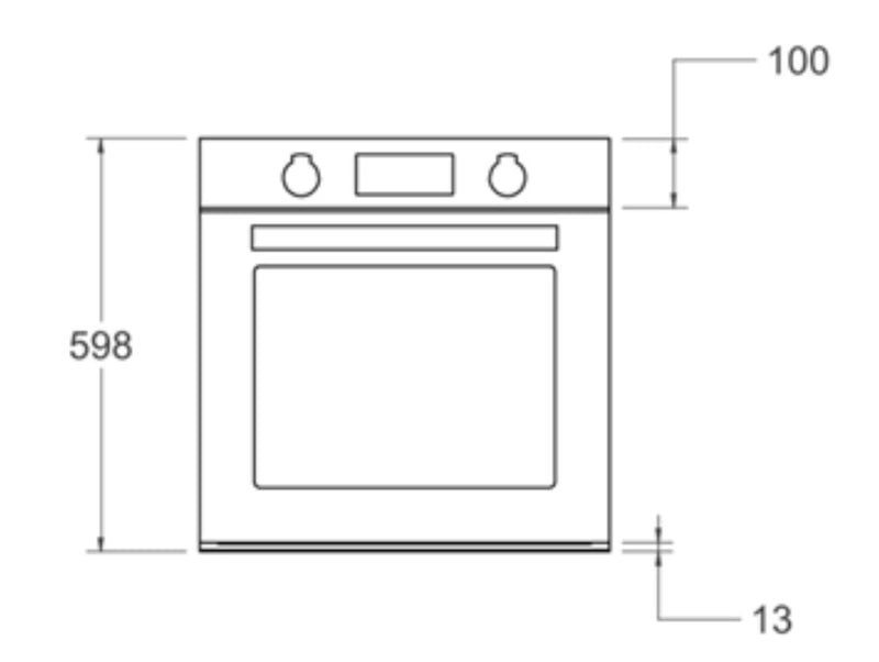 Bertazzoni FMOD6093ESB1 60cm Electric Built-in Oven, TFT display, total steam