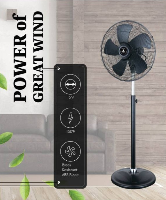 Sona SSO 6068P 20" Power Stand Fan (150W)