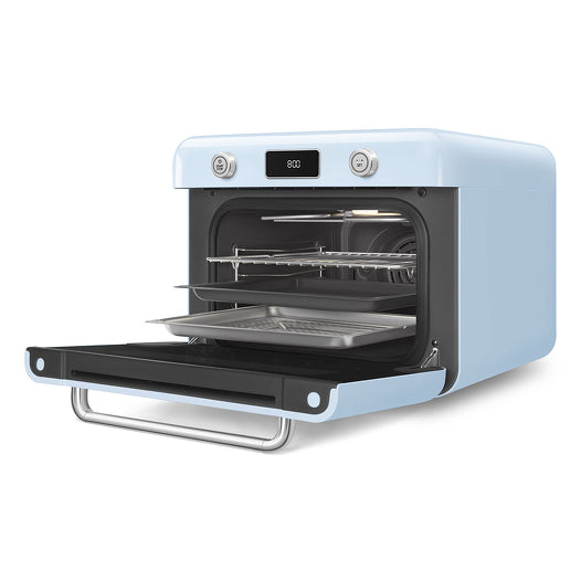 SMEG COF01PBUK 10-In-1 Multifunction Countertop Combi Steam Oven Pastel Blue