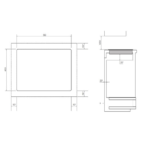 Bertazzoni P604I1B26NVS 60cm induction hob, 4 cooking zones