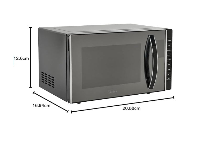 Midea MMO-MM920MZ(BK) Black Solo Microwave Oven, 20L