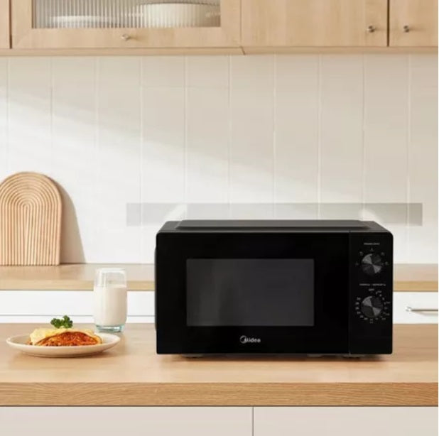 Midea MMO-MM920MZ(BK) Black Solo Microwave Oven, 20L