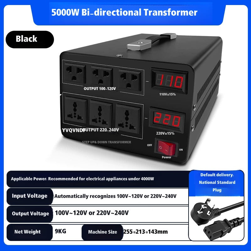 Jiajia Shun Bidirectional Automatic Voltage Transformer 220V/110V Converter