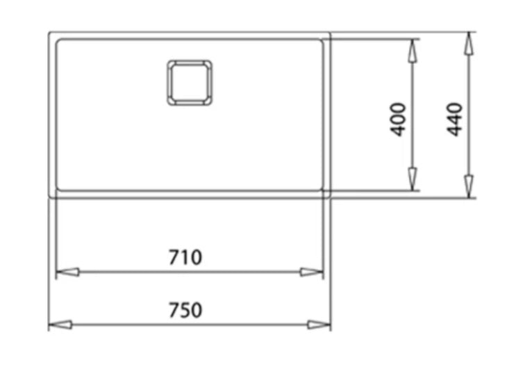 Teka FlexLinea RS15 71.40 3-in-1 Installation Stainless Steel Sink With One Bowl