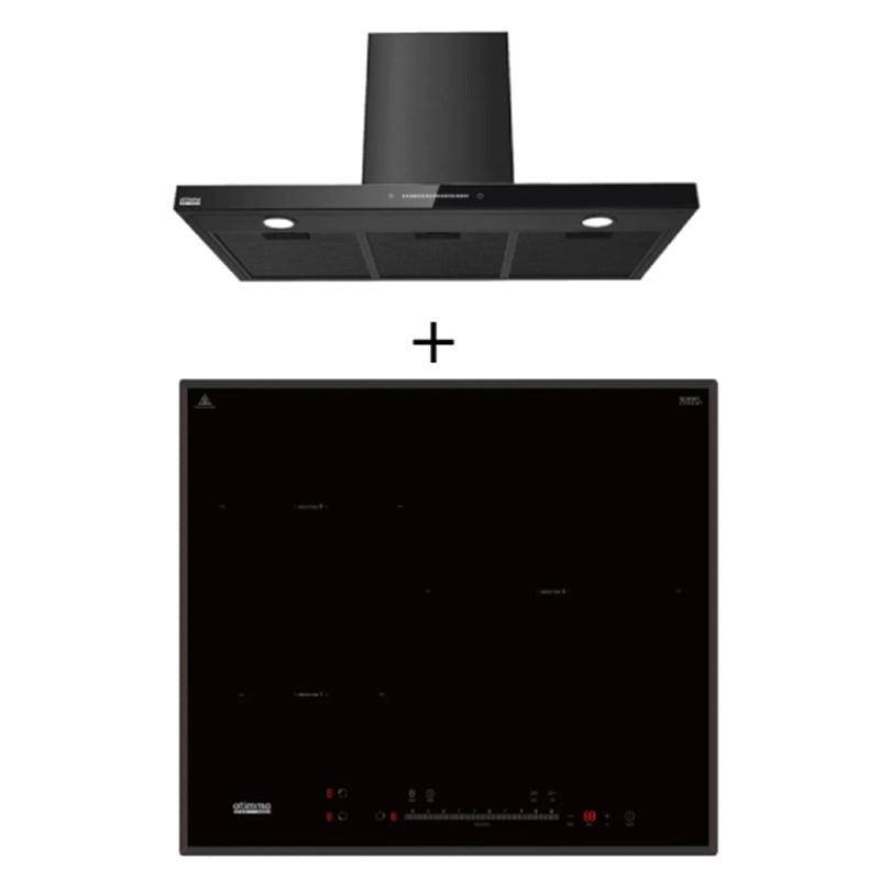 Europace ECH9128A 90cm Premium T-Chimney Hood Full + EIH7603E 7 Series 60cm Induction Hob