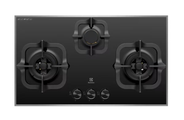 Electrolux EGT7836BEP 78cm UltimateTaste 300 Built-in Gas Hob With 3 Cooking Zones