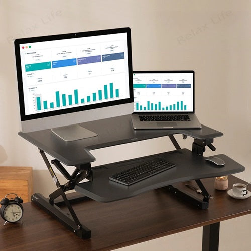 Standing Desktop Elevating Workbench Folding Computer Desk Standing Workstation Computer Stand