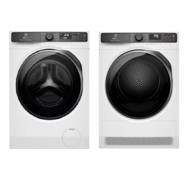 Electrolux EWF114R7WC Front Load Washing Machine 11kg + Electrolux EDH903R7WC 9kg UltimateCare 700 Heat Pump Dryer