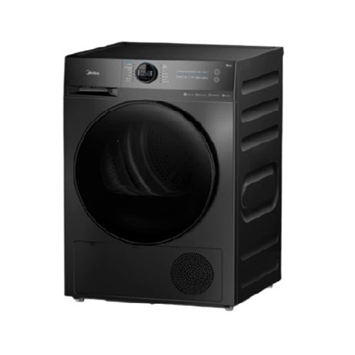 Midea MD200H80WT Black/White Heat Pump Dryer, 8kg, Energy Rating 5 Ticks