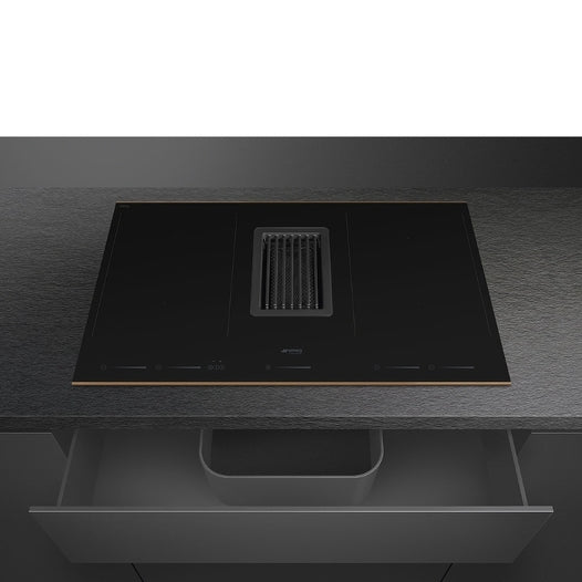 SMEG HOBD682R1 83cm Induction Hob Copper Trim