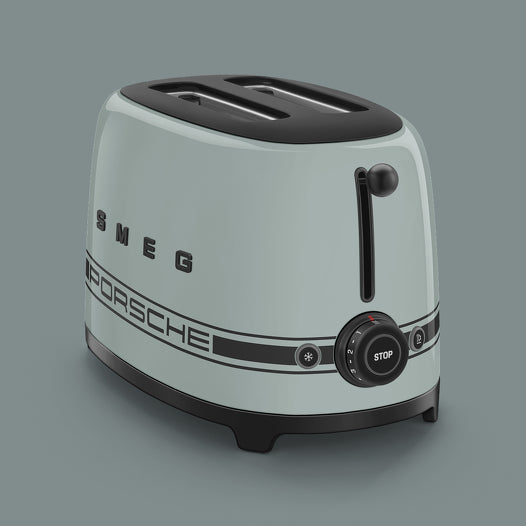 SMEG Porsche TSF01 Two‑Slice Toaster Shade Green