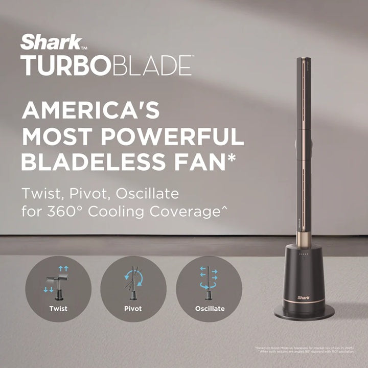 Ninja TF200SMWH Shark TurboBlade™ Bladeless Fan