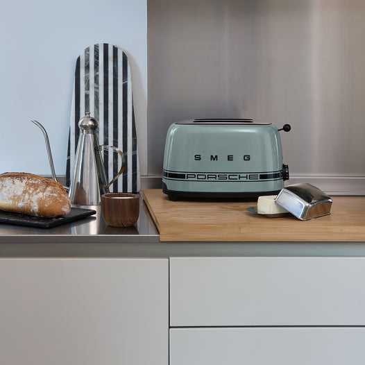 SMEG Porsche TSF01 Two‑Slice Toaster Shade Green