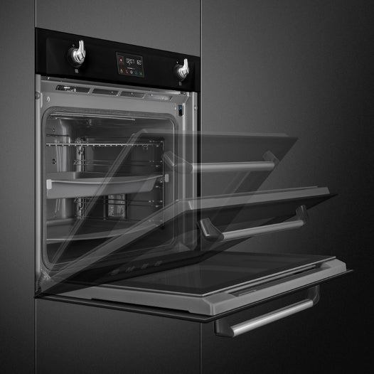 SMEG SOP6902S2PN Galileo 60cm SteamOne Combi Oven Black