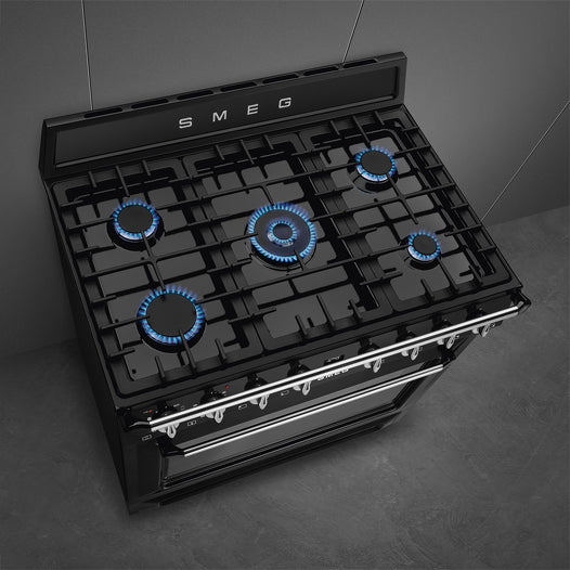 Smeg TR90GPBL 90cm Freestanding Range Cooker