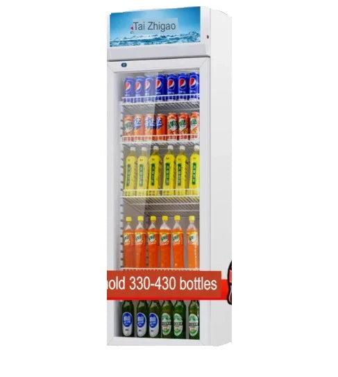 Chigo LSC-409GK Beverage Chiller Showcase 400 Litres (330-430 Bottles) - Lion City Company