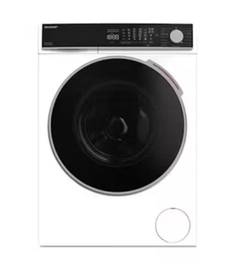 Sharp ES-FW1014SB/SW 12 KG Front Load Washer - Black/White