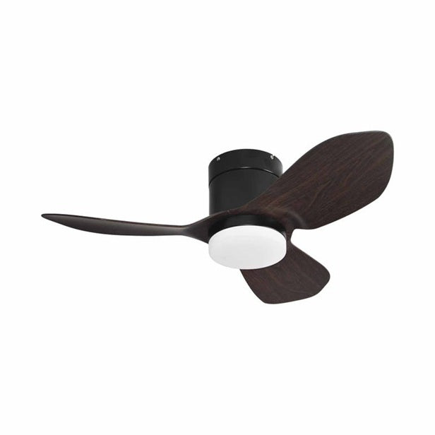 Europace ECF36H - WH/LW / ECF36H - BK/DW 36 in BLDC Motor Ceiling Fan W/light (White With Light Wood)