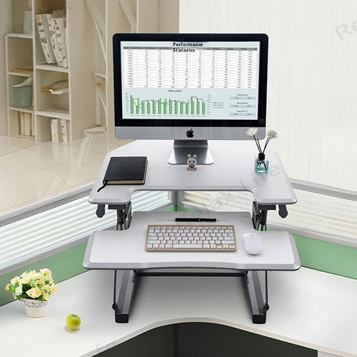 Standing Desktop Elevating Workbench Folding Computer Desk Standing Workstation Computer Stand