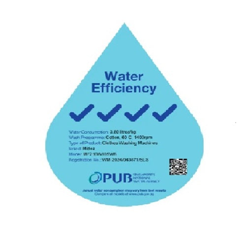 Midea MF210W105WB Front Load Washing Machine 10.5KG