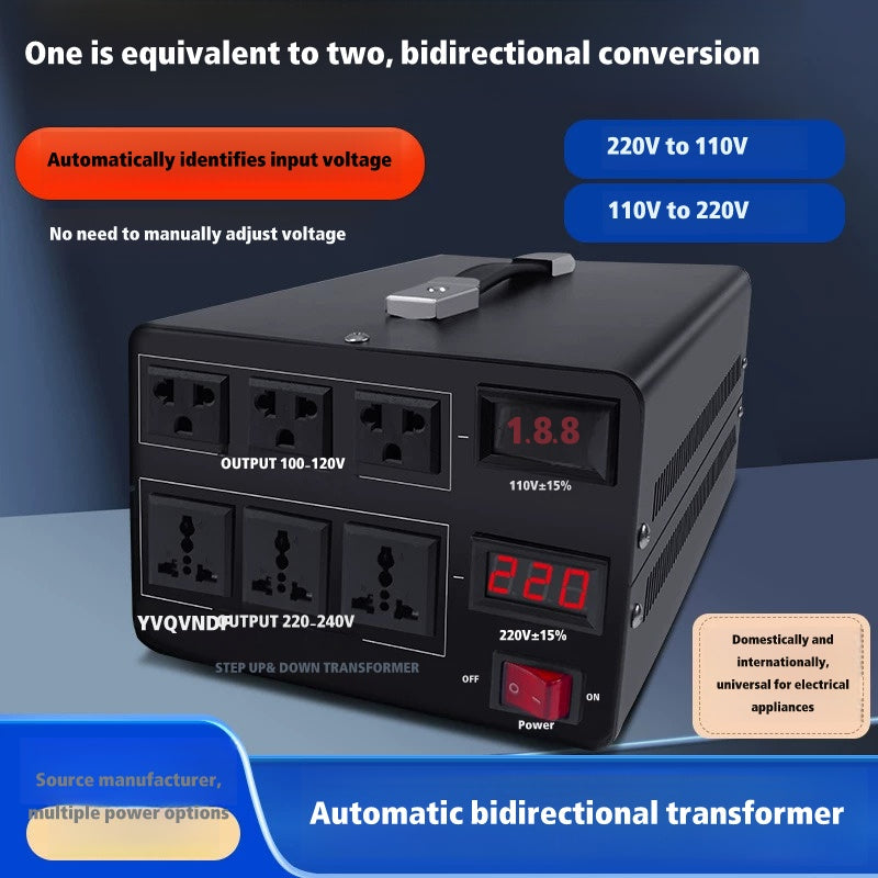 Jiajia Shun Bidirectional Automatic Voltage Transformer 220V/110V Converter