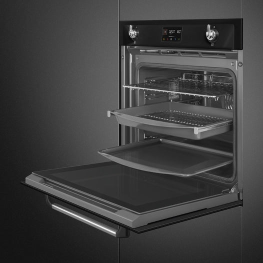 SMEG SOP6902S2PN Galileo 60cm SteamOne Combi Oven Black