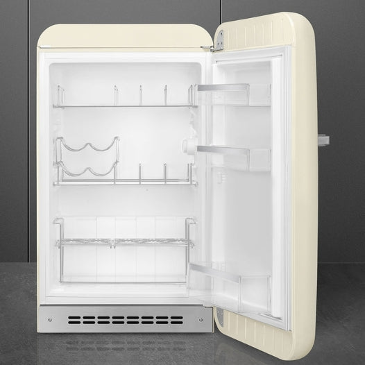 Smeg FAB10HRCR5 Retro 50s Freestanding Mini Fridge Cream